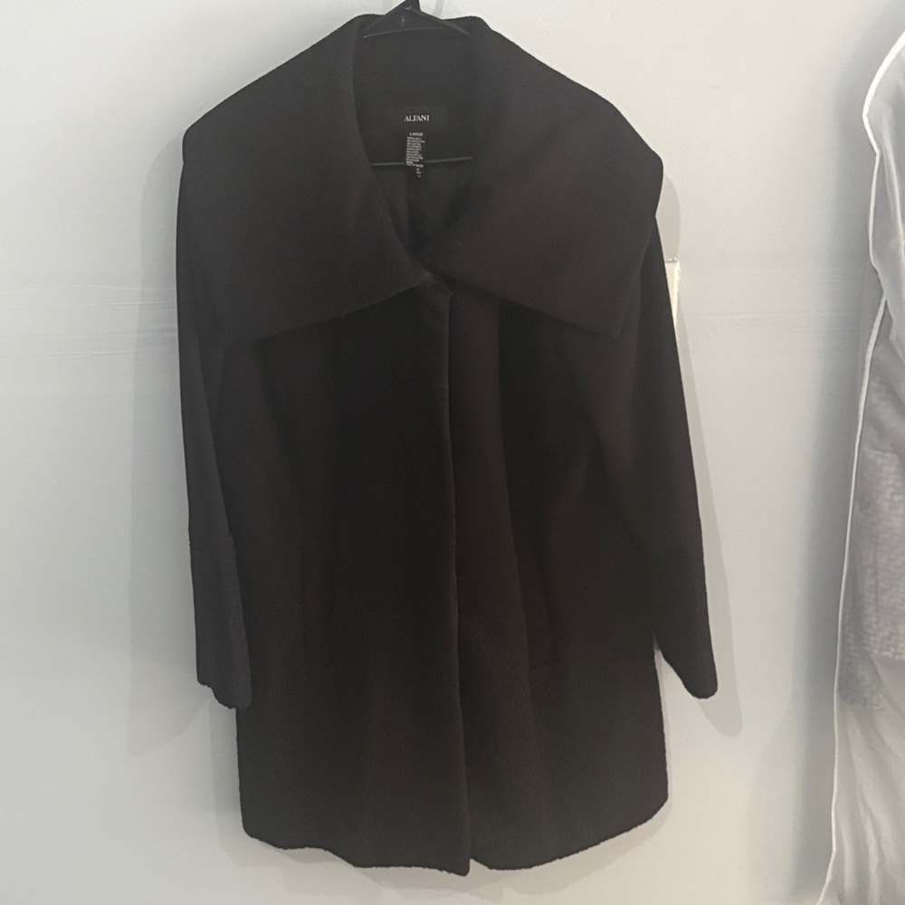 Alfani Classic Black Cape Coat